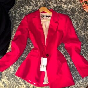 Zara Women's Hot Pink Blazer